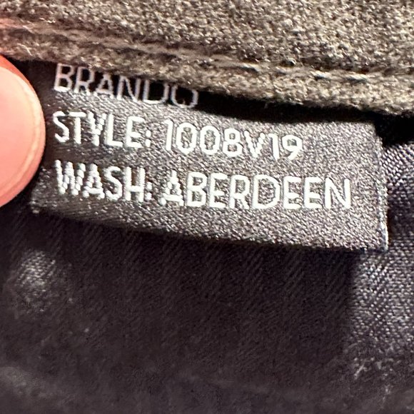 Monfrere Velvet Slim Straight Jeans Green Size 34x32 Classic Comfy - Picture 9 of 14